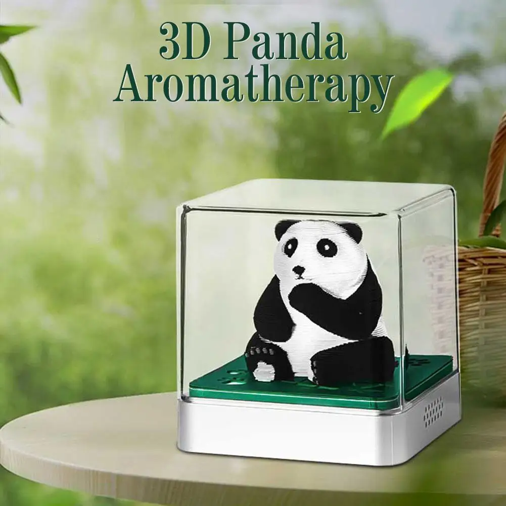 Panda 3D Art Sticky Notes Tear Away Calendar 2025 Paper Carving Desktop Sculpture Decorative Gift for School Home Office