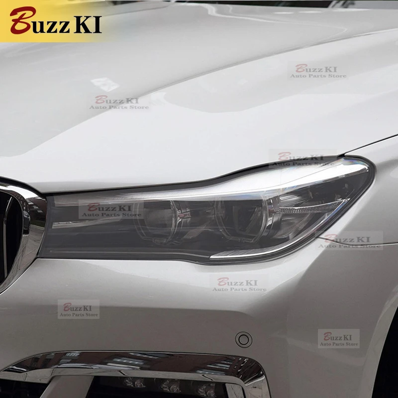 

For BMW 7 Series G11 G12 2016 2017 2018 Car Headlight Protective front light Film Smoked Black Wrap Transparent TPU Car Sticker