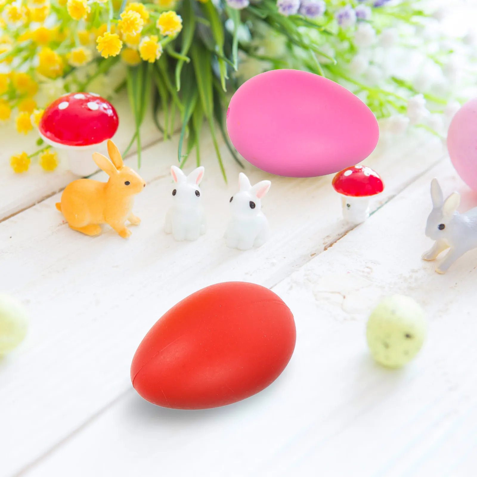 

100 шт. имитаций пасхальных яиц для детского творчества, неокрашенные пластиковые заготовки для декора, поделок и подвесных украшений
