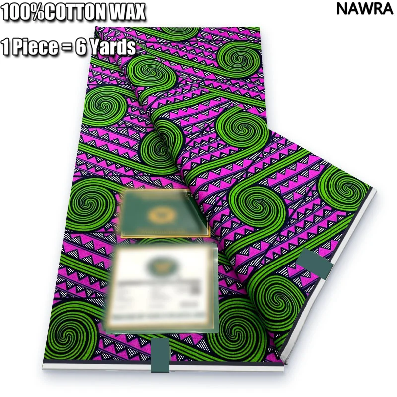 Most popular Veritable African Real Wax Fabric 100% Cotton Ghana Nigeria Style High Quality Ankara Prints wax Pagne Material