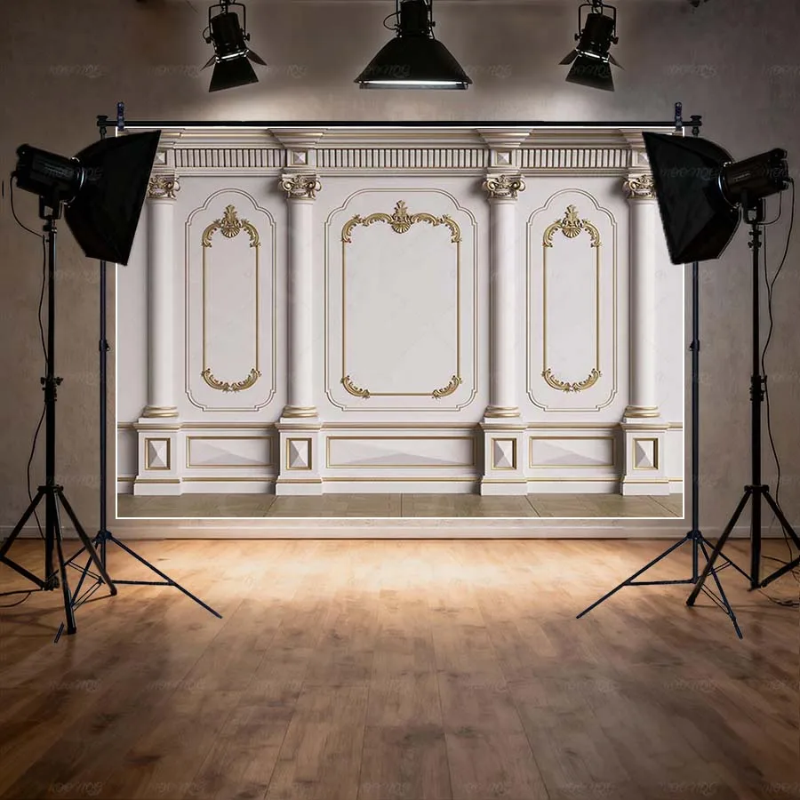 MOON.QG خلفية التصوير الفوتوغرافي الرجعية القلعة غرفة المعيشة الشمال خلفية الملحقات زينة حفلة عيد ميلاد ملصق الصورة #3