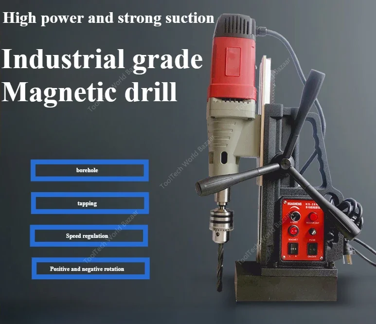 Magnetic seat Hollow drill Magnet chuck Steel plate Punching and opening Horizontal core drill