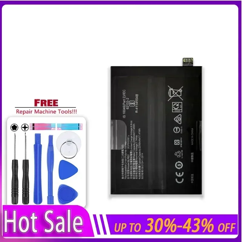 

High Quality BLP831 4500mAh Phone Replacement Battery for Oppo Find X3 Pro X3Pro CPH2173 PEEM00 Batteries Bateria Warranty