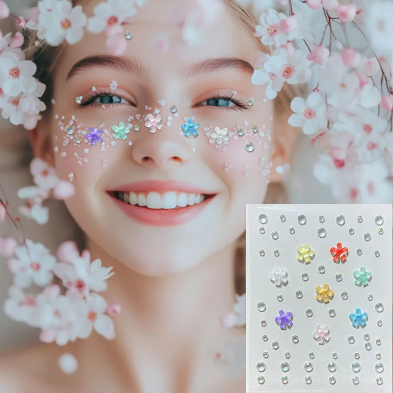 

New Aurora Butterfly Diamond Stickers Face Stickers Diamond Water Diamond Corners Diamond Stickers Pearl Stickers Star Stickers
