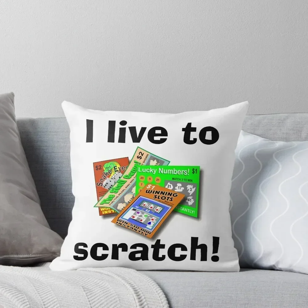 Lucky Lottery Scratch Off Throw Pillow Elastic Cover For Sofa Sofa Pillow Cover pillow