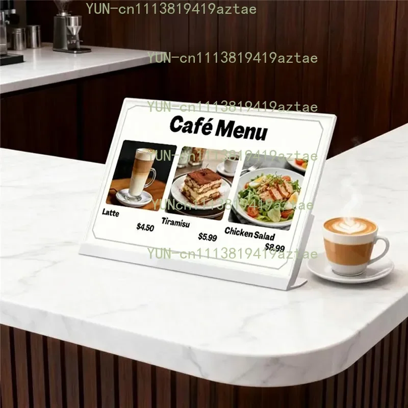 Fast Food Restaurant Desktop Electronic Menu Board 27 Inch For Food Court Canteen Restaurant Android WiFi Digital Signage