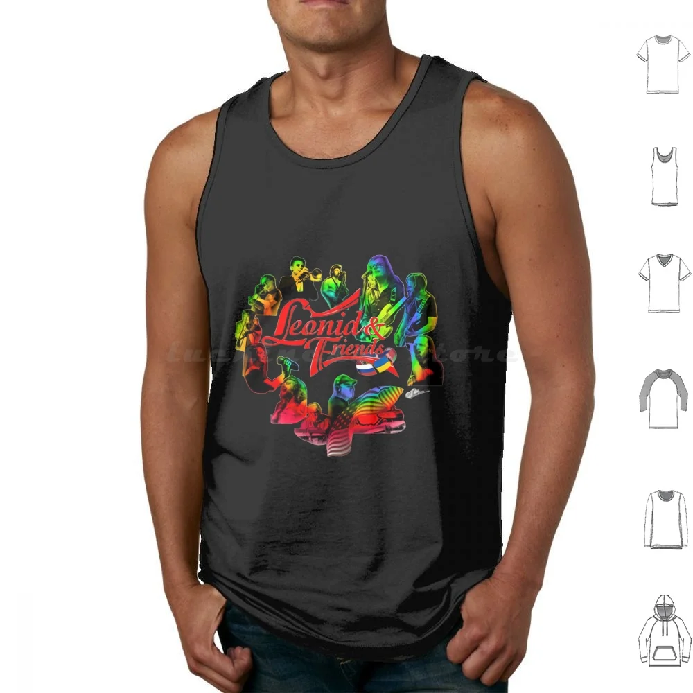 Leonid & Friends Tank Tops Print Cotton Leonid Friends Leonid Friends Live Conc…