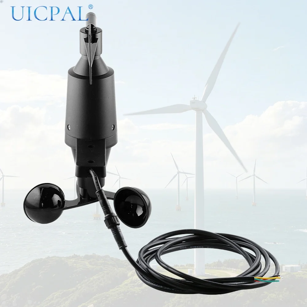 0-60m/s Integrated Wind Speed Direction Sensor RS485 ModBus RTU ASA DC12-24V Agricultural Weather Station Monitoring Transmitter