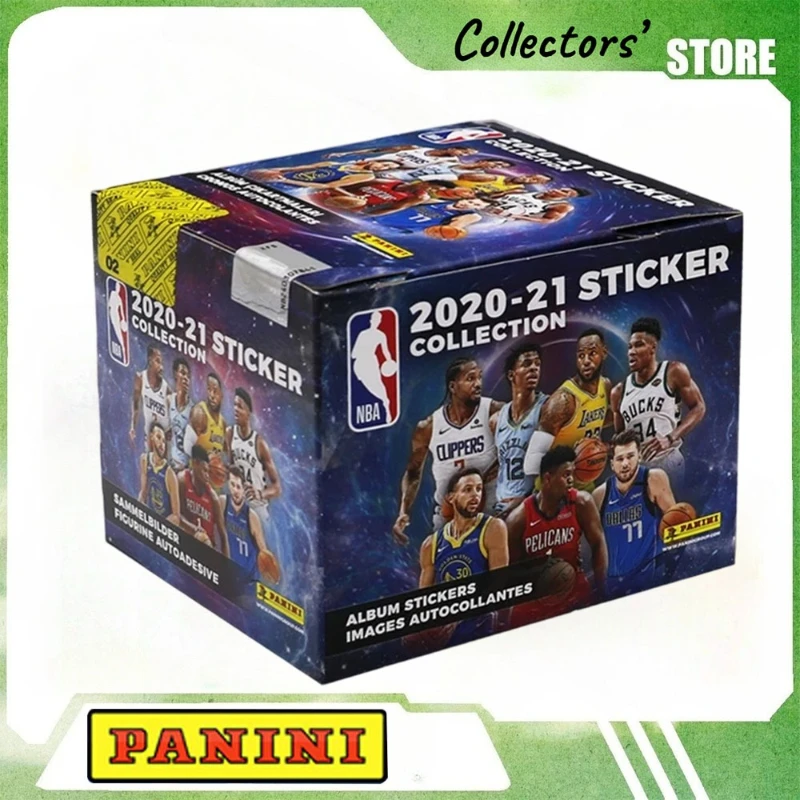 PANINI Official 2020-21 Court League Sticker Collection Sealed Box-50 Pcs Blind Mystery with Legendary Athlete Collectors Cards