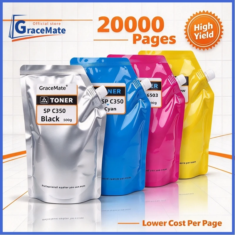 500G/pc Color Toner Powder for RICOH SP C350 C352 C352DN C360 C360DN C360DNW C360SFNW MP C306 C406 C307 C407 Copier Toner