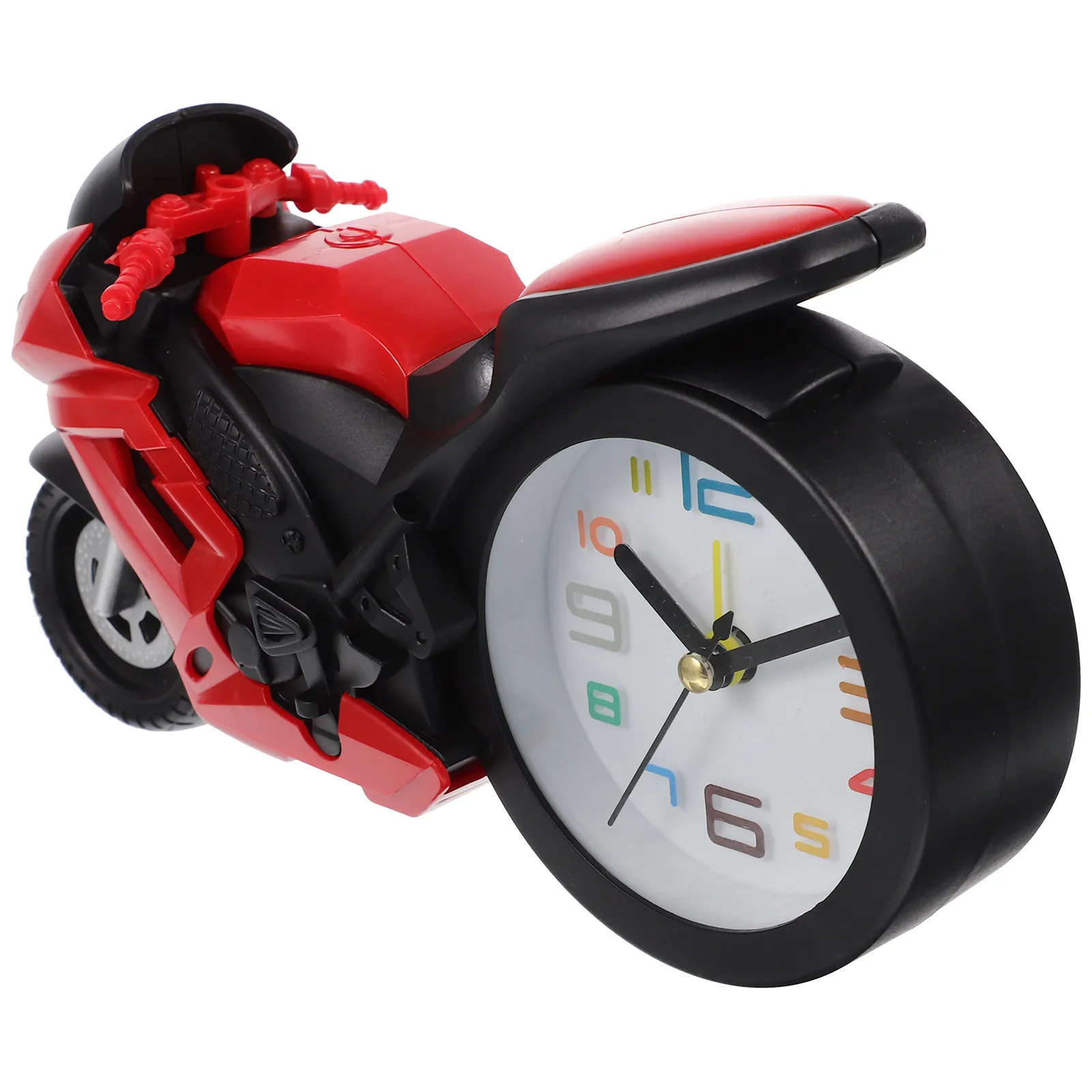Motorcycle-Shaped Desktop Clock – Sturdy Mini Bike Ornament for Home, Office, Shelf Decor