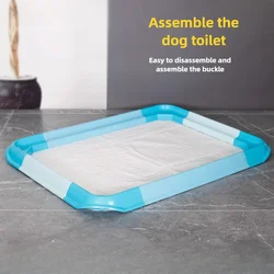 Assembling Dog Toilets Portable Pet Designated Toilets Urine Pads Large Dog Indoor and Outdoor Pet Toilets Are Removable