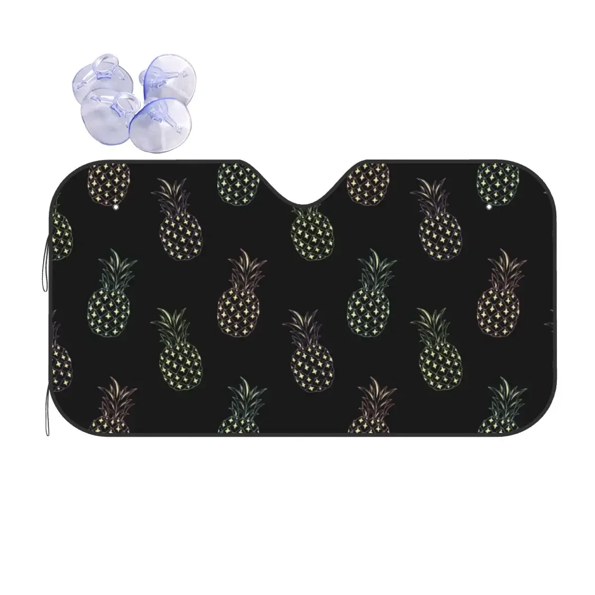 Pare-brise avant de voiture 70x130cm, joli motif ananas, pare-brise de fenêtre de voiture