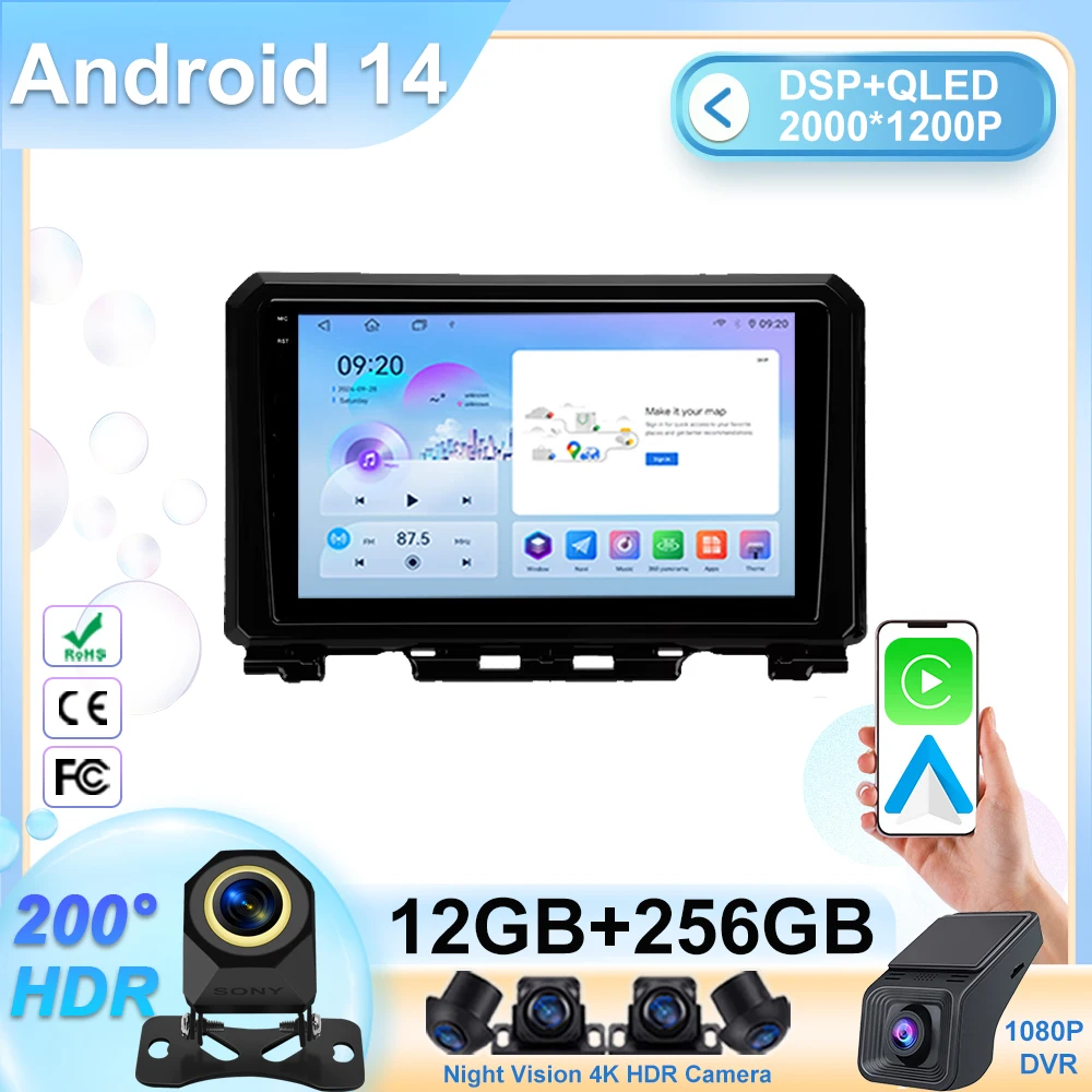 

5G Android For Suzuki Jimny JB64 2018 - 2020 Car Radio Multimedia Video Player stereo Navigation GPS No 2din 2 din dvd Head Unit