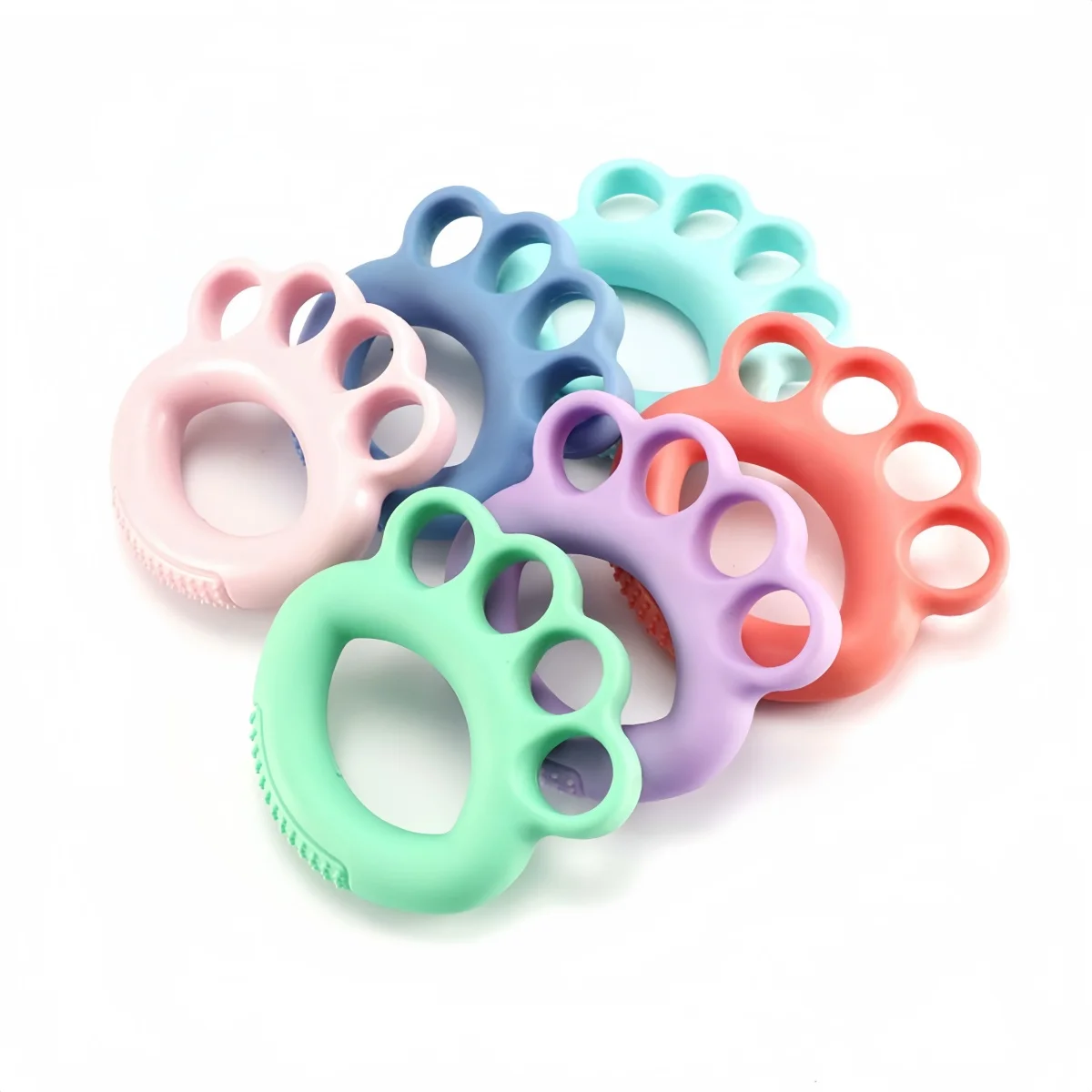 

Fitness Finger Stretcher Finger Gripper Ring Hand Muscle Strengthener Training TPR Ring Wrist Muscle Exercise Gym Home Trainer