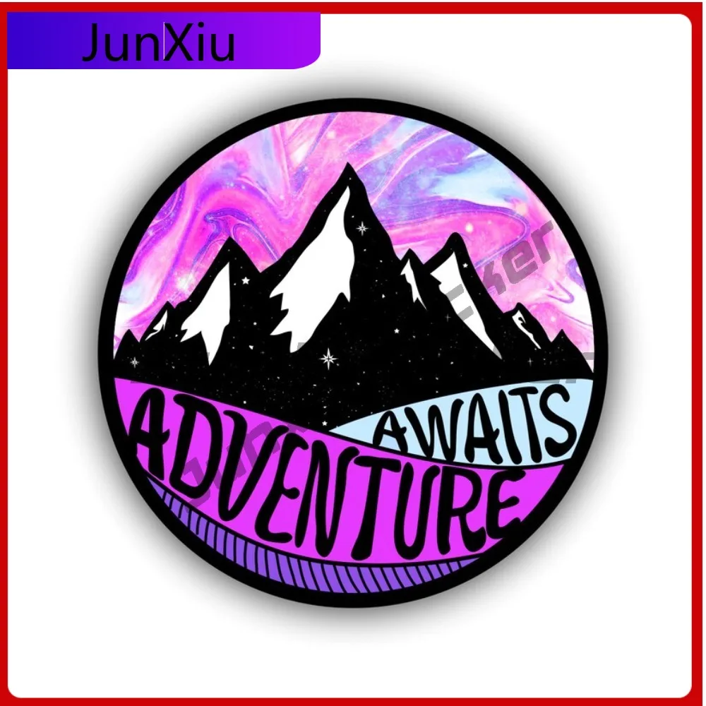 

Adventure Awaits Mountain Car Vinyl Sticker Decal Bumper Sticker For Auto Cars Trucks Windshield Windows Ipad Macbook Laptop Rv