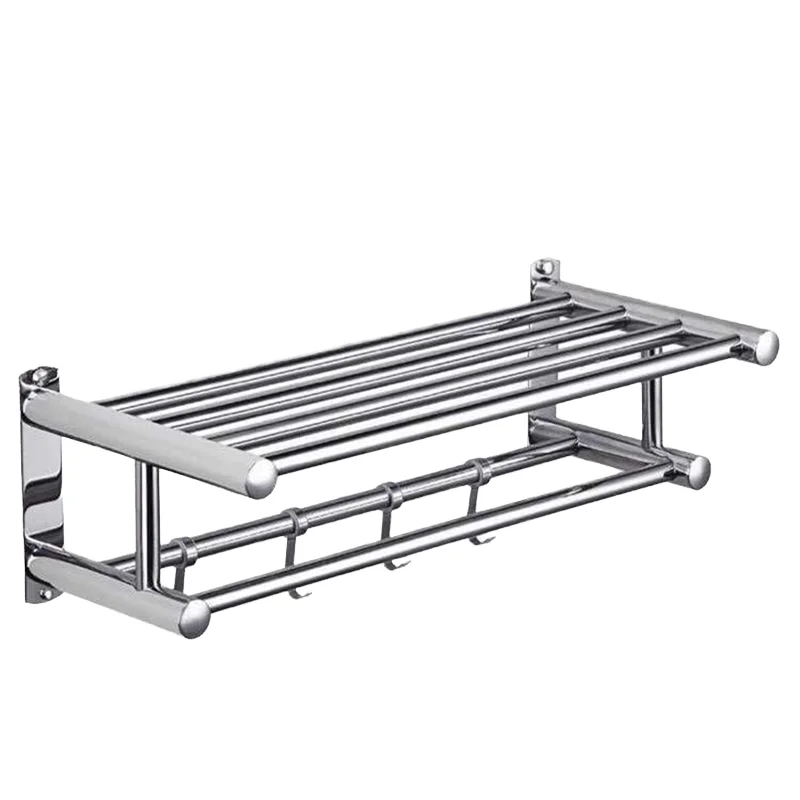 YOTO Stainless Steel Wall-Mounted Bath Towel Rack Adjustable Bathroom Accessories For Home Hotel For Apartment Use