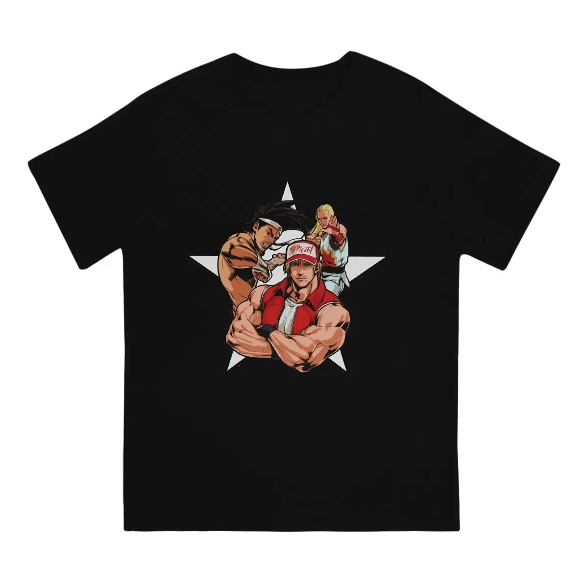 Fatal Fury Team Essential Oversized Graphic T Shirt The King of Fighters Game Round Collar T-Shirts Short Sleeve Men Women Tee