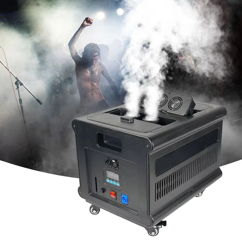 

Stage Effect 110V 600W DMX Double Outlet Haze Fog Smoke Hazer Machine for Stage Wedding Party Show