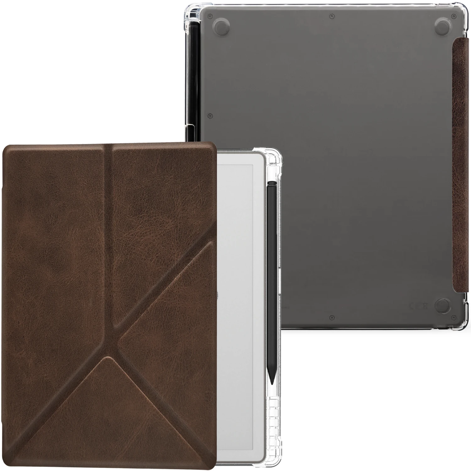 Étui pour tablette Remarkable Paper Pure 10,3 pouces, coque souple transparente en TPU, support multi-angles, fonction veille/réveil automatique, porte-stylo intégré