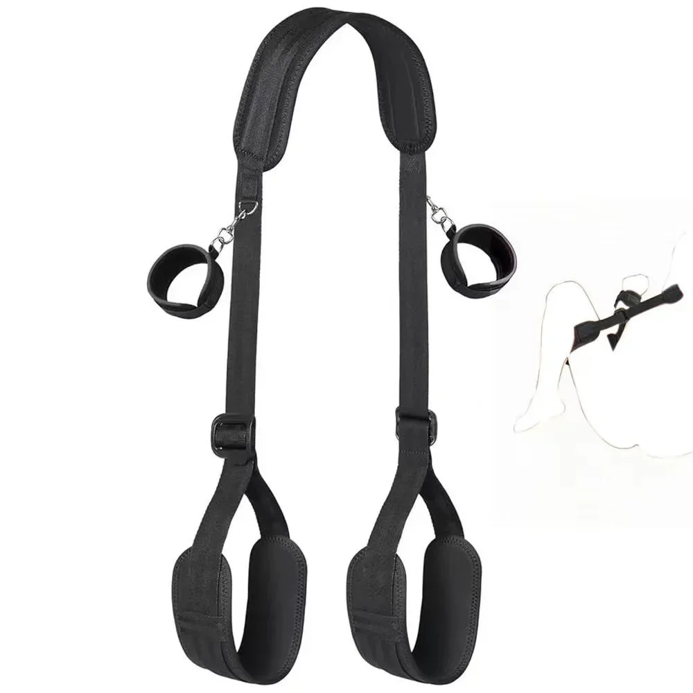 Bondage Harness Sex Eye Mask Open Leg Ankle Cuffs Restraints Slave Sex Toys For Couples Women's Exotic Accessories