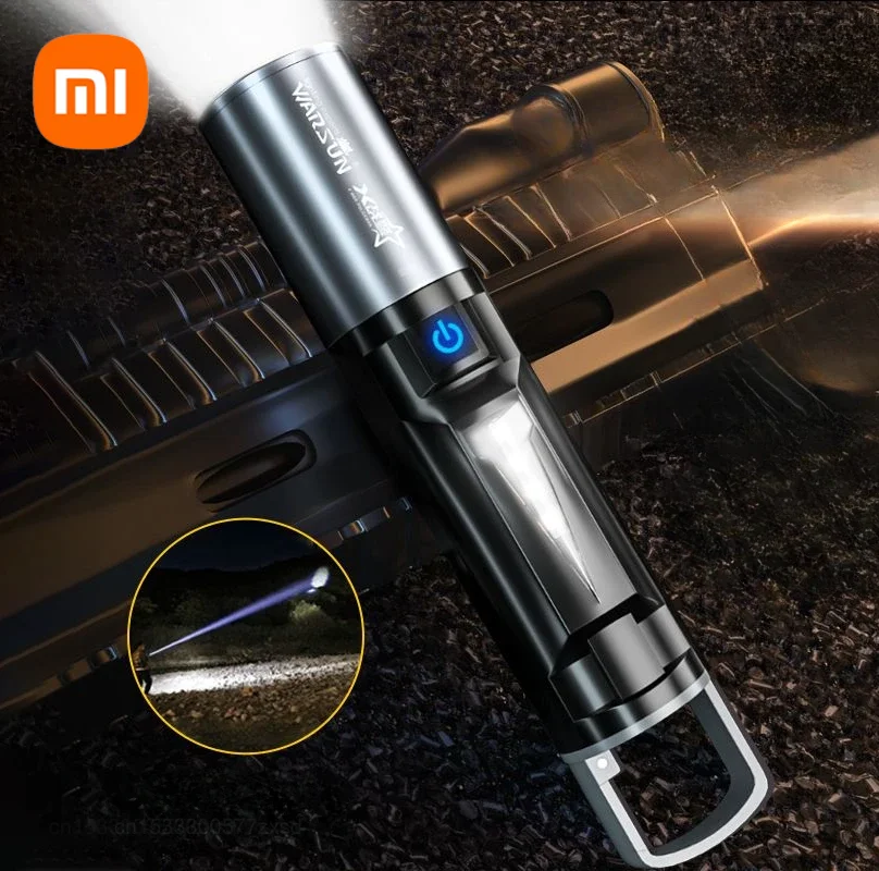 Xiaomi Warsun Flashlight Strong Light Charging Outdoor Ultra Bright Long Range Portable Spotlight Long-Range Camping Flashlight
