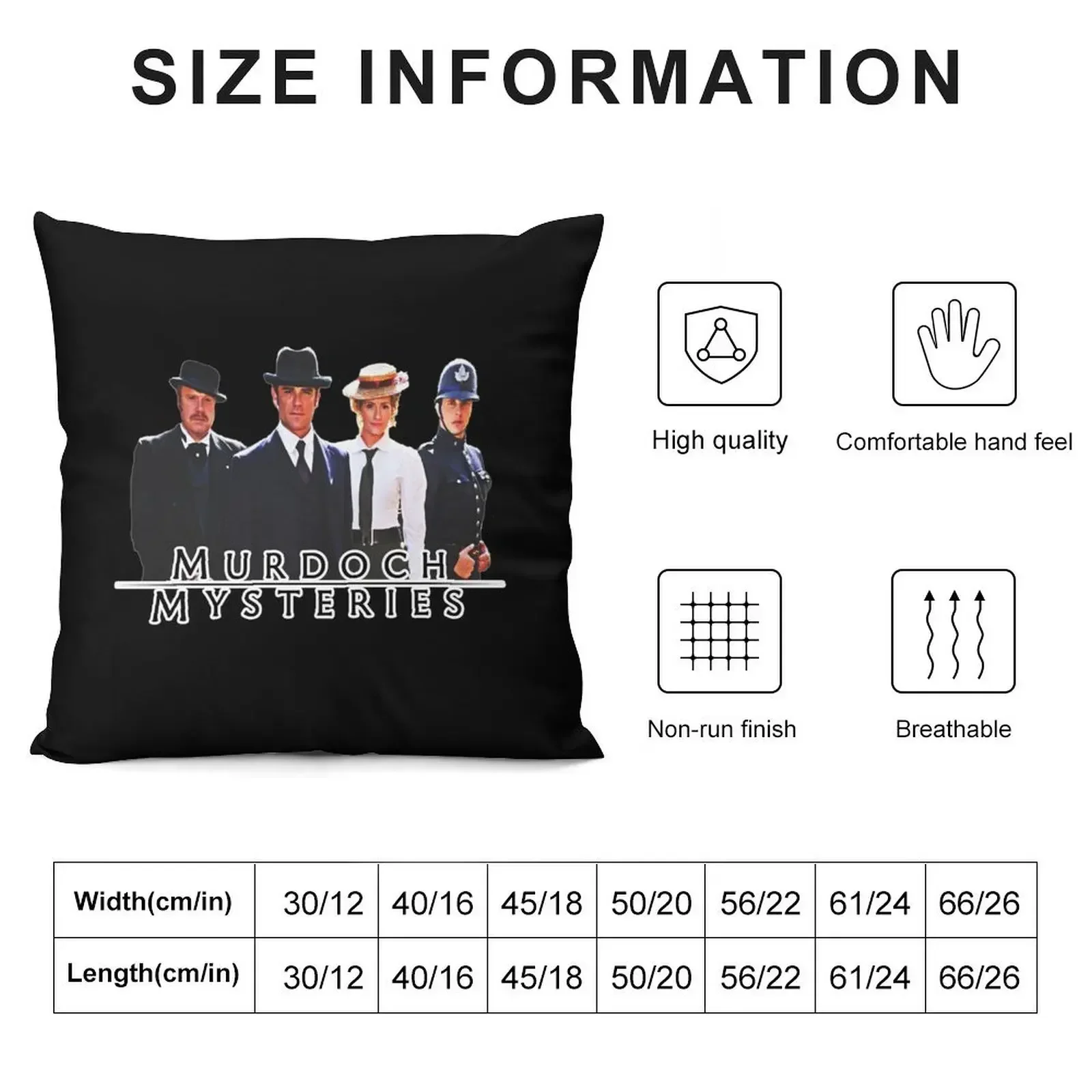 Murdoch Mysteries Throw Pillow Cushions Home Decor Pillowcase Cushion pillow