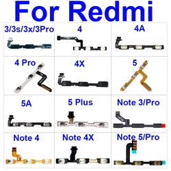 Power & Volume Side Button Flex Cable For Xiaomi Redmi Note 3 4 4X 5A 5 Pro For Redmi 3 3X 3S 4 Pro 4A 4X 5A 5 Plus Repair Parts