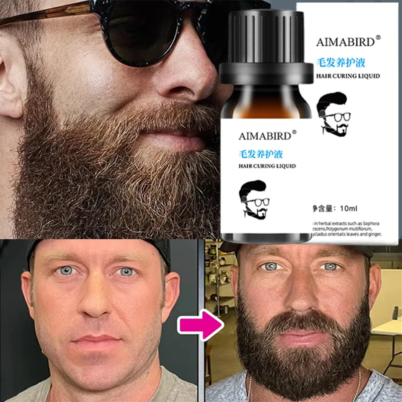 

Beard Growth Essence Effectively Promote Beard Eyelash Eyebrow BodyHair Fast Growth Thicker Longer Nourish Enhance Oil BeardCare