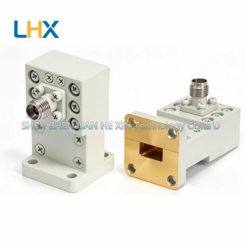 WR34-2.92mm mother waveguide coaxial converter quadrature FBP260 flange 21.7-33 GHZ in stock