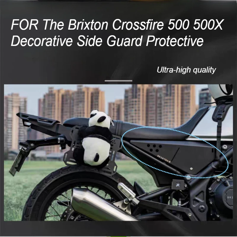 

FOR The Brixton Crossfire 500 500X Motorcycle Seat Pack Left and Right Decorative Side Guard Protective Cover Grille Type Guard
