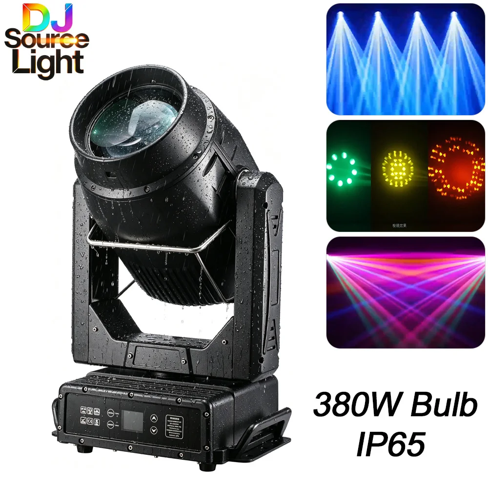 

Светодиодный прожектор DJSOURCE Aluminum 380W для улицы, IP65, с функцией Beam Spot, для клубов, дискотек, концертов, музыкальных баров, с управлением DMX.