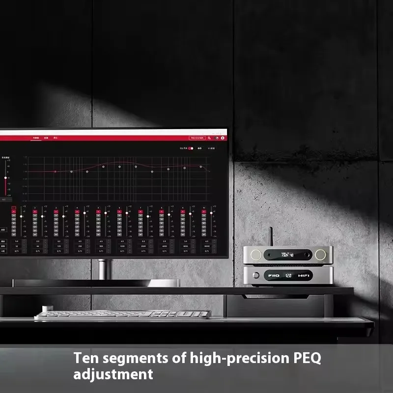 FiiO K13 R2R سطح المكتب DAC ومضخم ضوت سماعة الرأس عالي الدقة 24 بت R2R DAC، مخرج قوي 2400 ميجاوات، بث بلوتوث LDAC