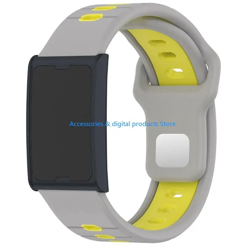 77JD Watch Band Breathable Silicone Belt Replacement Flexible Straps Quick Release Sweatproof Belt for Helio Straps