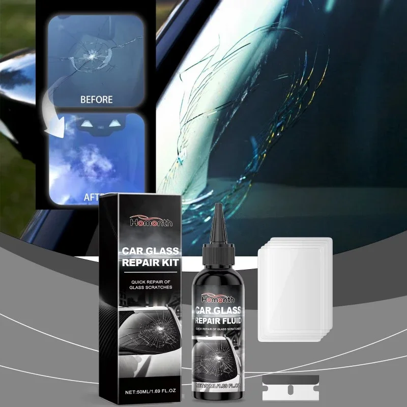 

QC04 Комплект для ремонта лобового стекла автомобиля, жидкость для ремонта трещин, бытовой набор для удаления царапин автомобиля, твердая резинка, наноуровневый ремонт