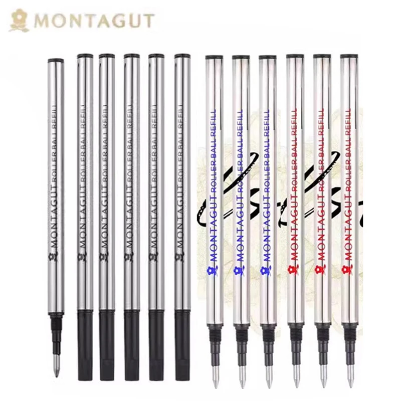 

15 X Montagut Roller Ball Pen Writing Tool Refill Black Ink Blue Ink Red Ink For Choice Professional