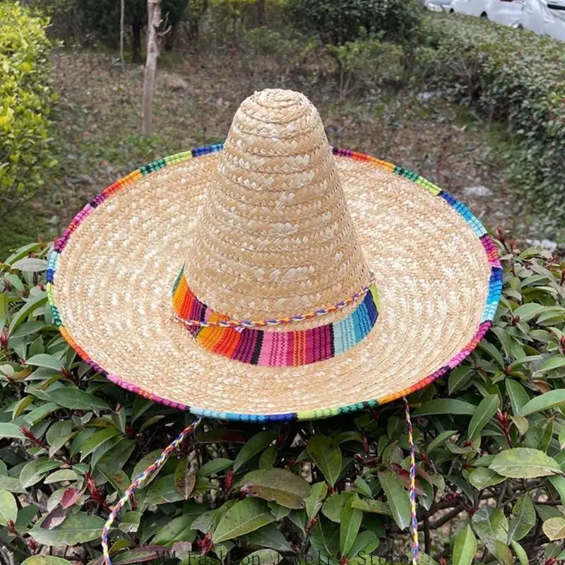 D0UB Fiest chapeau Fiest fête chapeau mexicains Sombrero chapeau paille Sombrero chapeau mexicains chapeau Sombrero fête chapeau