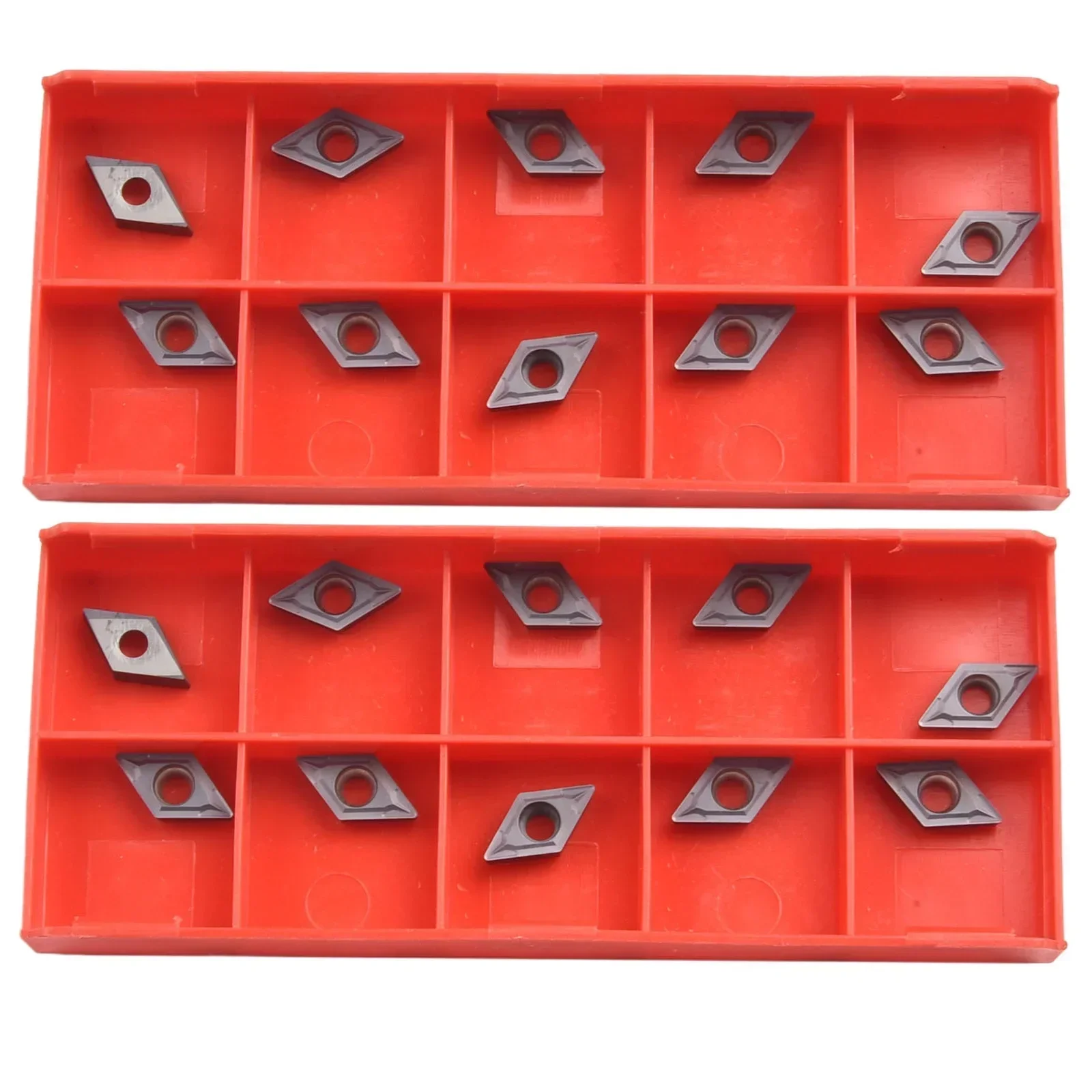 20Pcs DCMT21.51 DCMT070204 VP15TF Carbide Inserts For Lathe Turning Tool Holder Indexable Inserts CNC Metalworking Tools