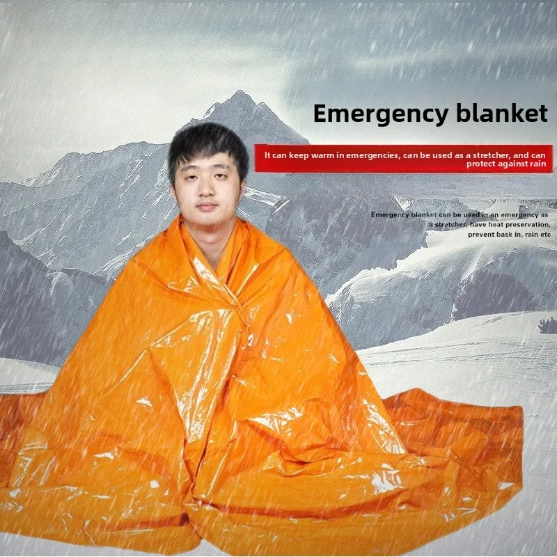 في الهواء الطلق بولي ايثيلين بطانية طوارئ إنقاذ الحياة بطانية المتاح الإشعاع حماية بطانية بقاء بطانية زلزال الإنقاذ