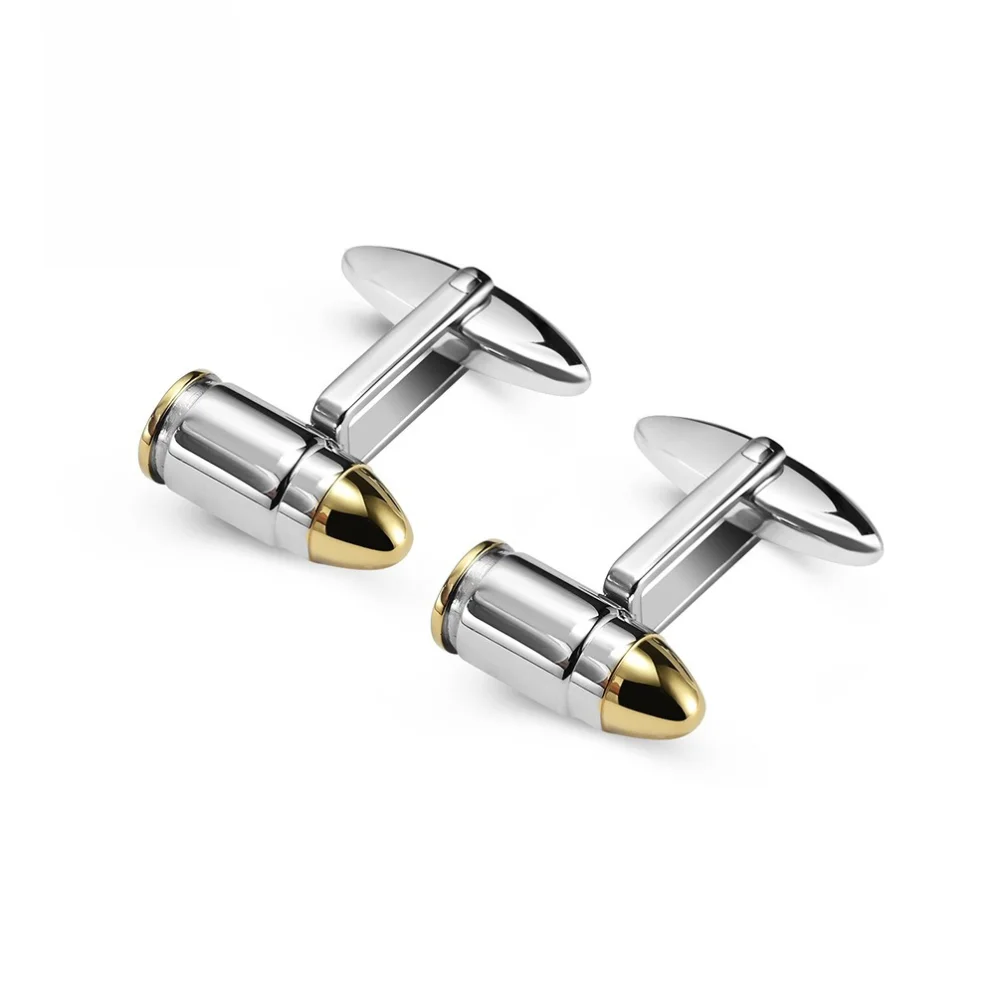 Personalized Bullet Shaped French Cufflinks Retro Business Dress Cuff Buckle Decorative Accessories With A Suit And Dress Feel