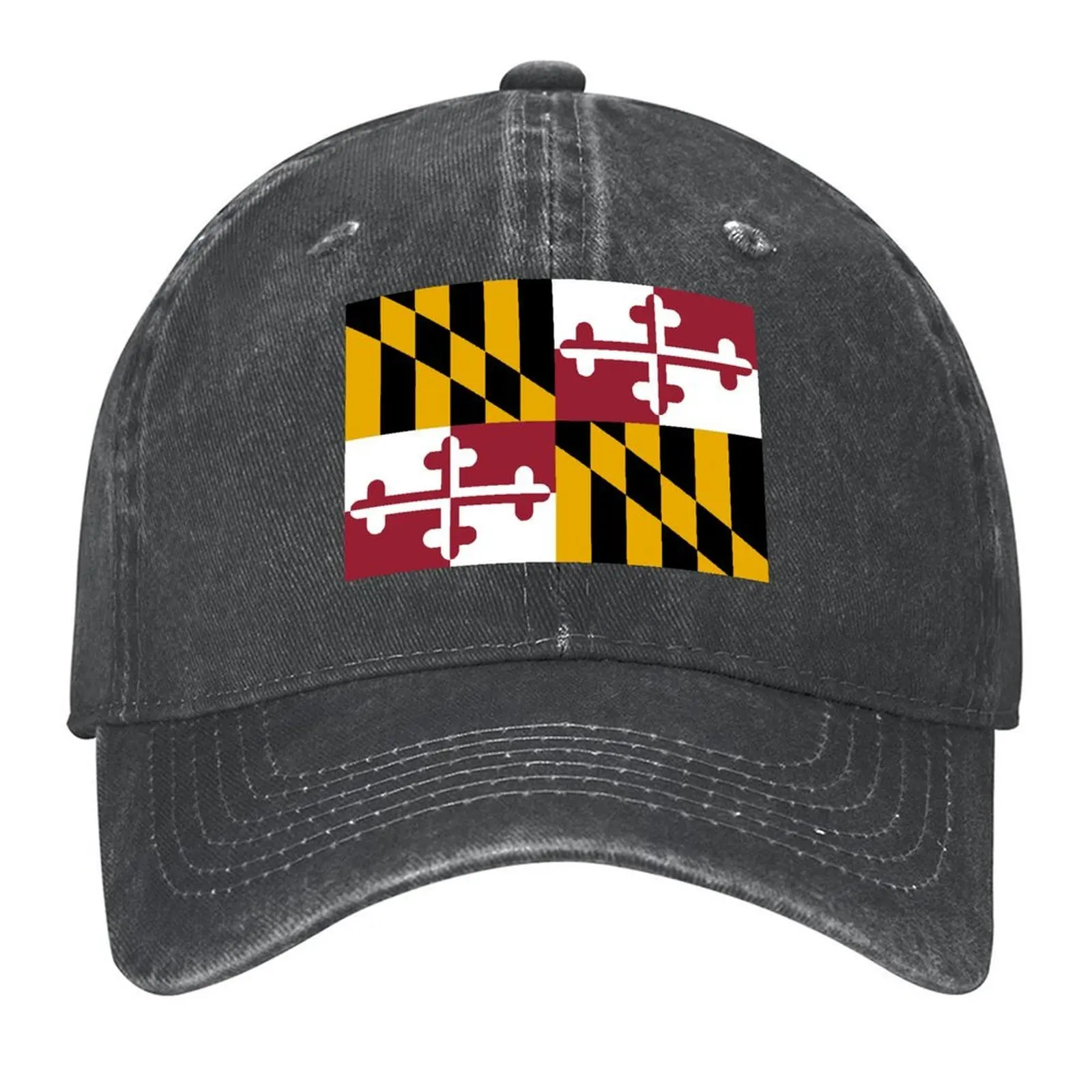 

Flag of Maryland Baseball Cap Hat Luxury Brand Funny hats hats on offer Fashion Beach For Man Women's