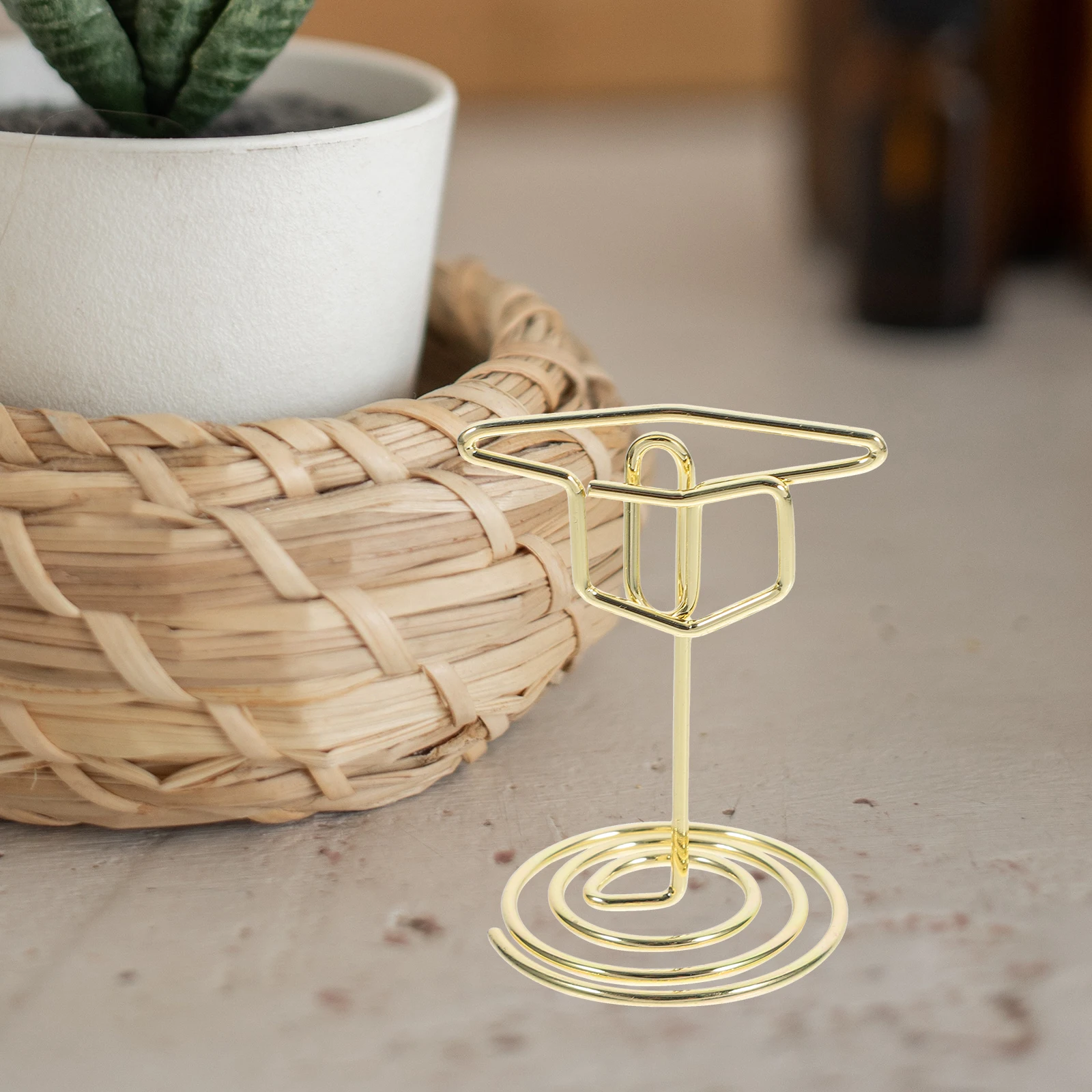 25 قطعة حامل بطاقة الأعمال متعددة الوظائف قبعة التخرج منظم مكتب كليب للملاحظات صور عرض موقف الجدول