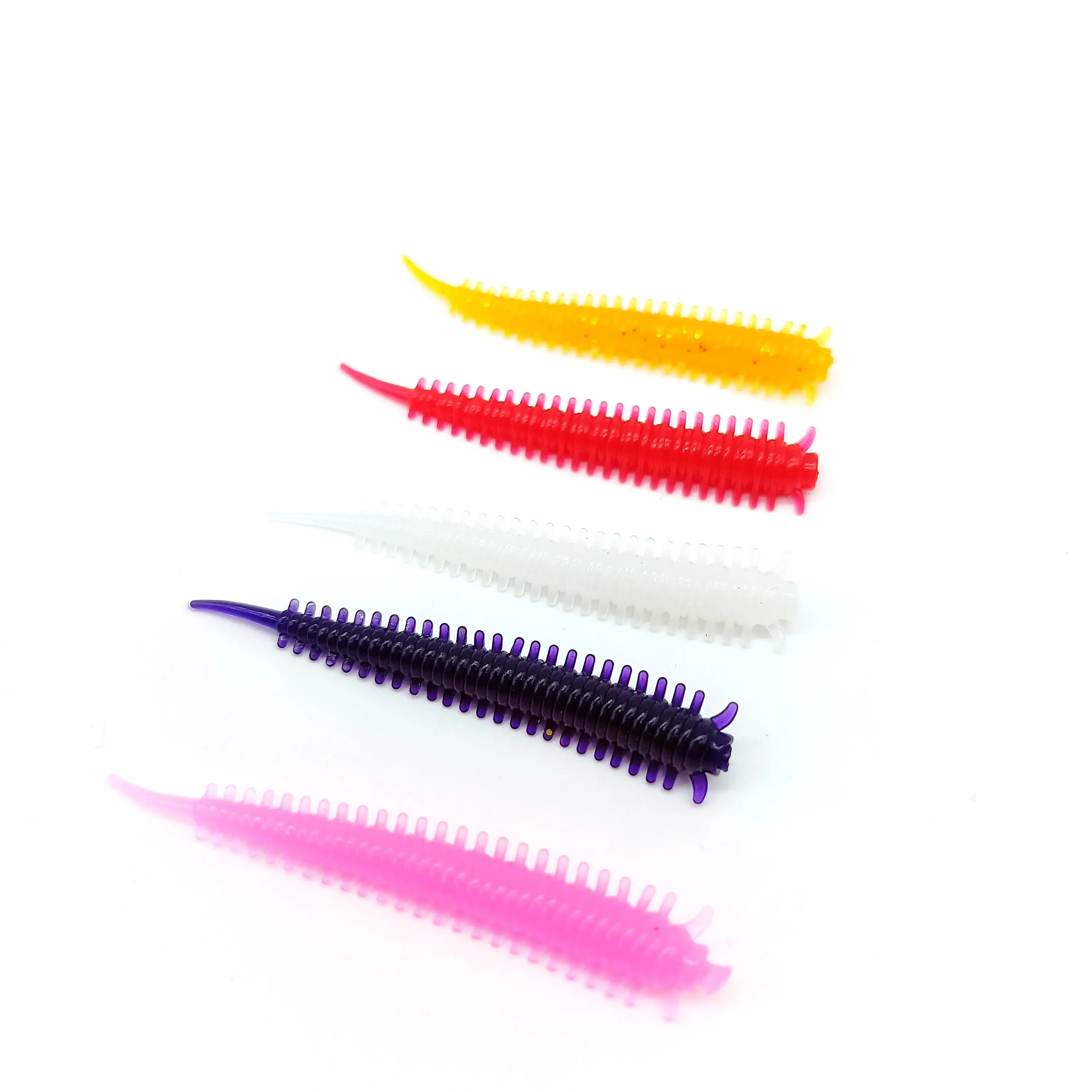 DUODUOYU 30PCS ใหม่ซิลิโคนเหยื่ออ่อน 0.5g/45mm Wobbler Bass Pike ประดิษฐ์ Swimbait Jigging Soft Lures Fishing Tackle