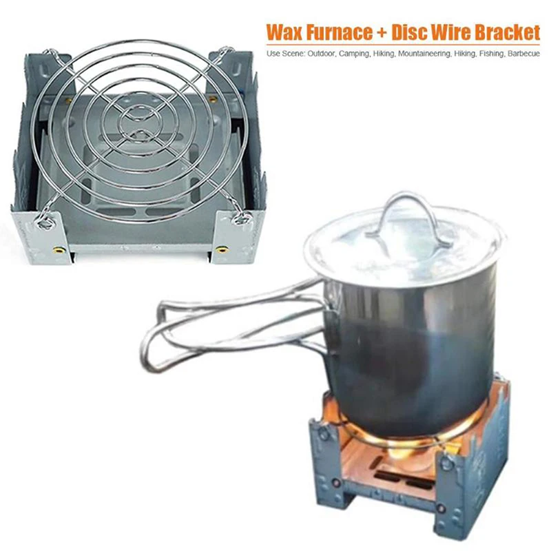 【Peace】Mini Grilling Mesh Outdoor Alcohol Stove Mini Foldable Solid Stove Portable Camping