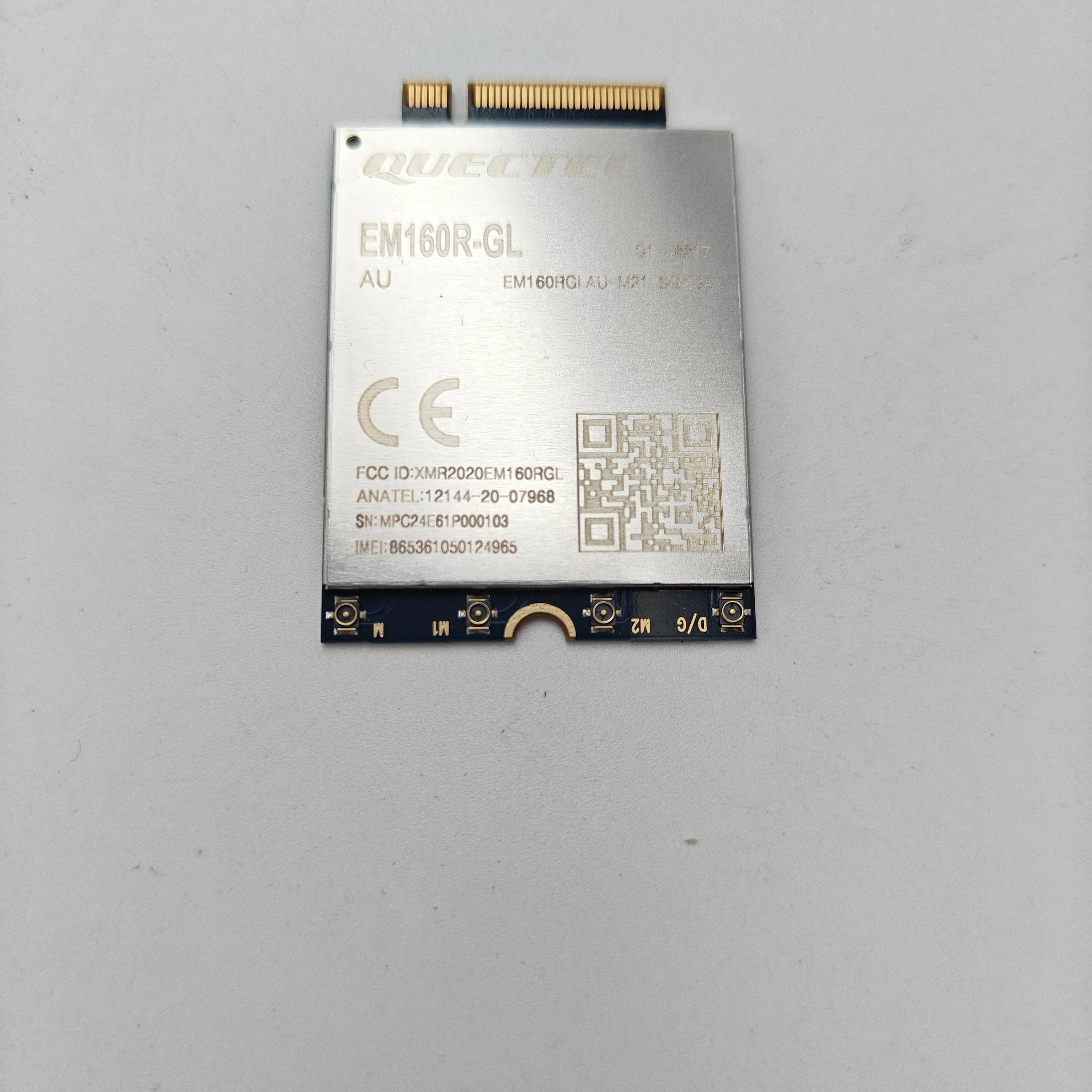 

НЕ инженерные образцы Quectel EM160R-GL EM160RGLAU-M21-SGADA Модуль LTE-A Cat16 с антенной 4G M.2 Global Band Поддержка MIMO