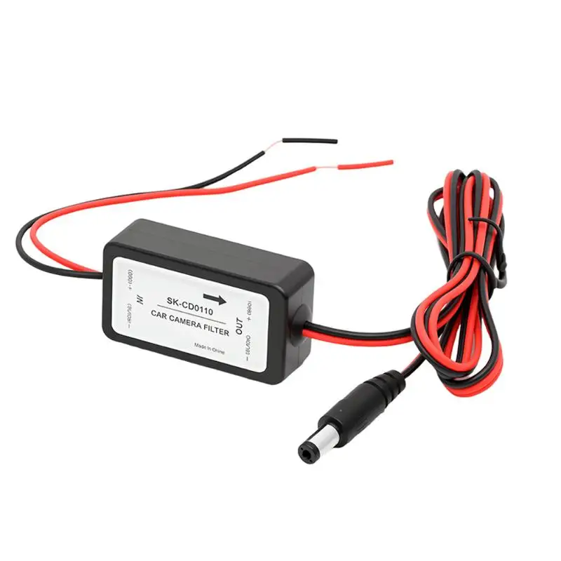 Filtro Retificador de Capacitor 12V DC para Câmera Automotiva de Ré - Conector para Eliminar Ondulações e Ruídos