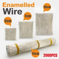 2000 Uds alambre esmaltado Color plata 5/7/10/15cm LED luz de neón cable de soldadura conector medio para 12V24V lámpara de señal de neón soldadura