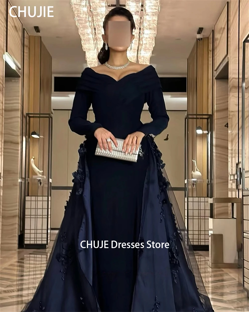 

Черное роскошное женское вечернее платье по индивидуальному заказу, платья на день рождения с цветами, платье для особых случаев, свадебные платья, халат