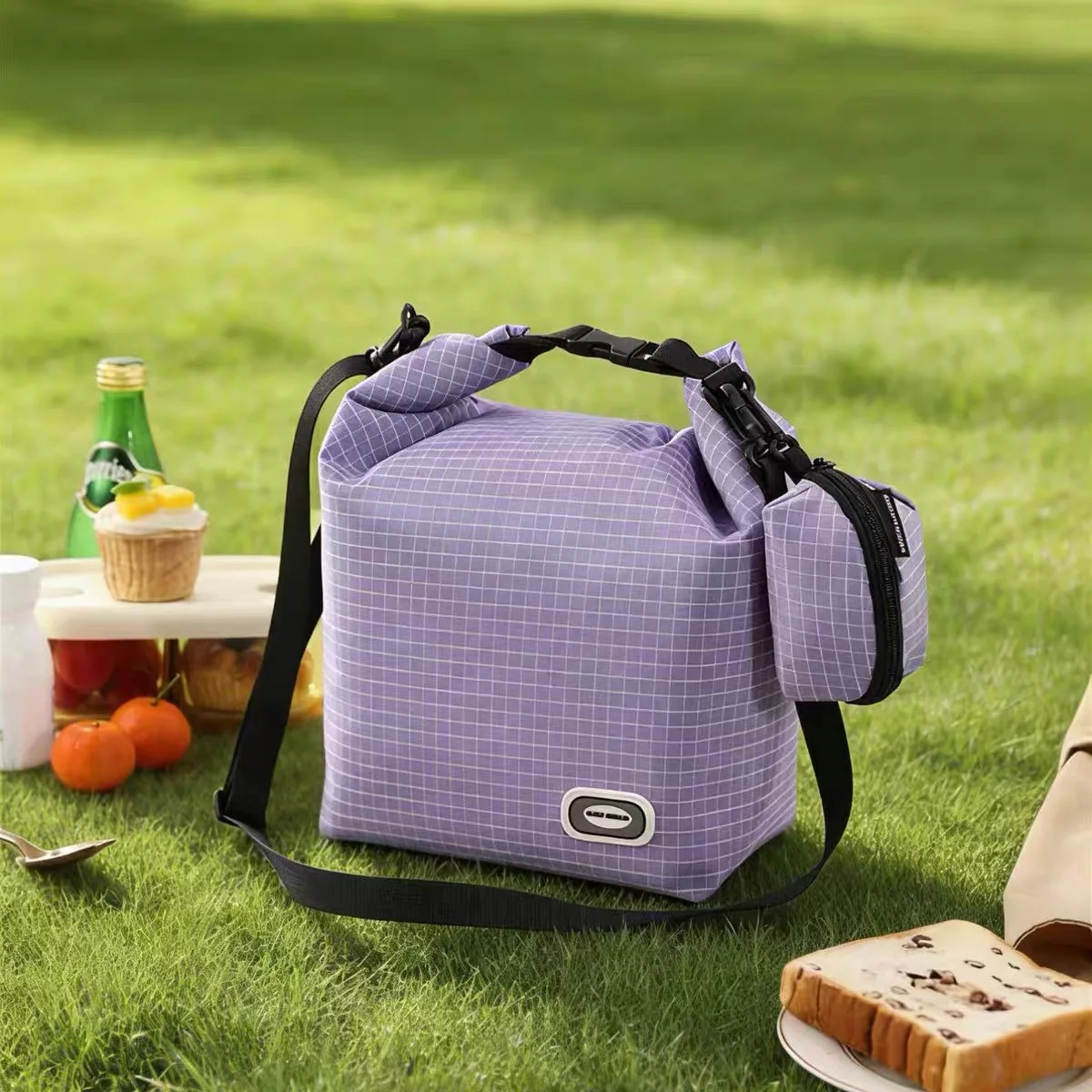 3 in 1 Portable Thermal Lunch Bag Food Box Waterproof Office Cooler Lunch Box Ice Insulated Case Camping Oxford Dinner Bag