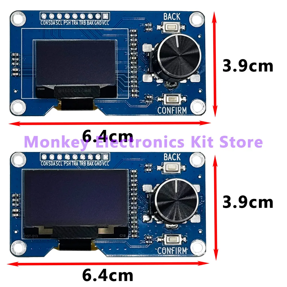 TFT 0,96 polegadas 1,3 polegadas 1,8 polegadas 2,4 polegadas Módulo OLED Botão Branco/Azul EC11 Codificador Rotativo Interface IIC Tela LCD